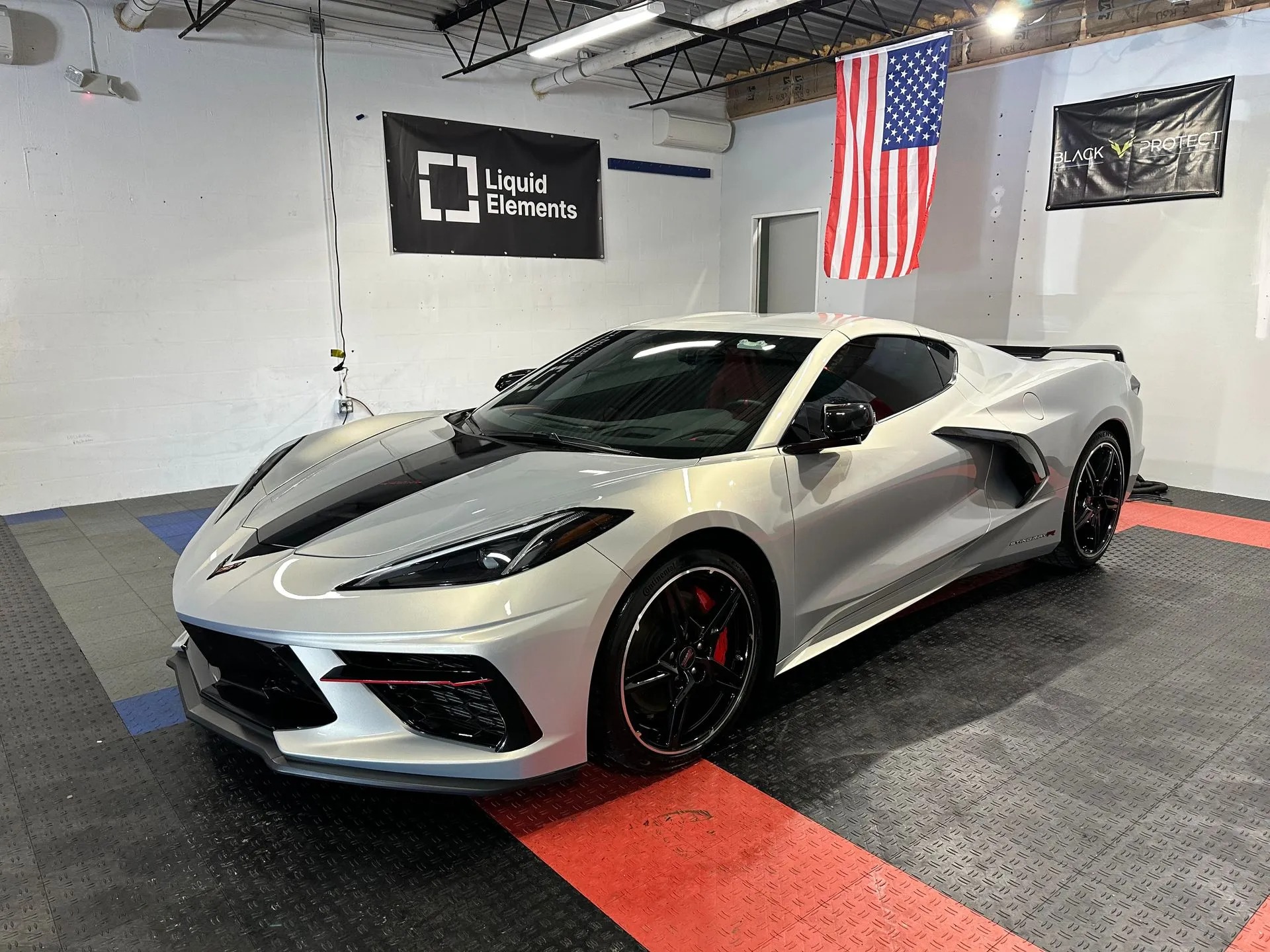 Ceramic coating on Chevrolet Corvette by Black V Protect Orlando FL