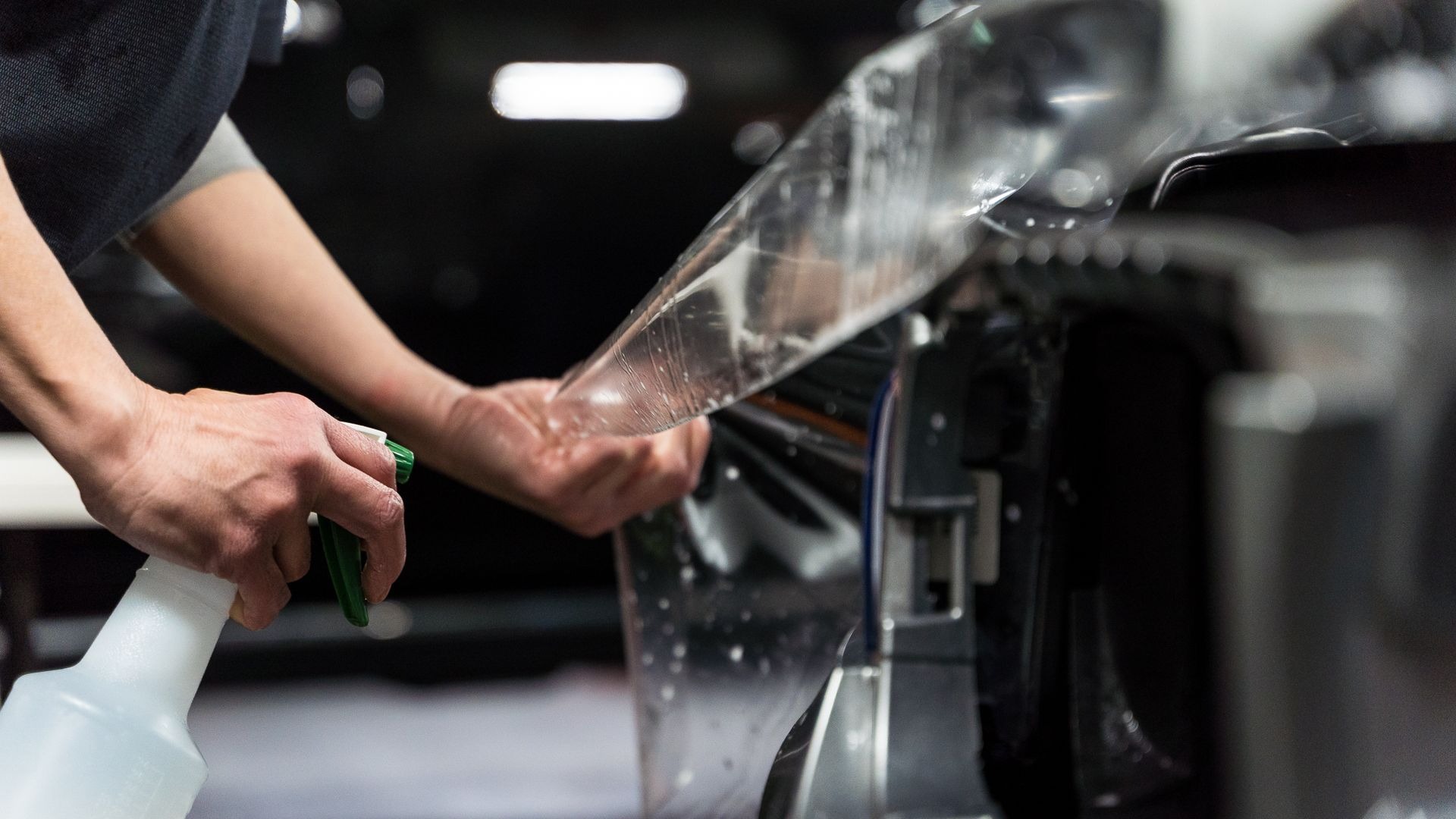 Vehicle before ceramic coating — paint correction process at Black V Protect Orlando