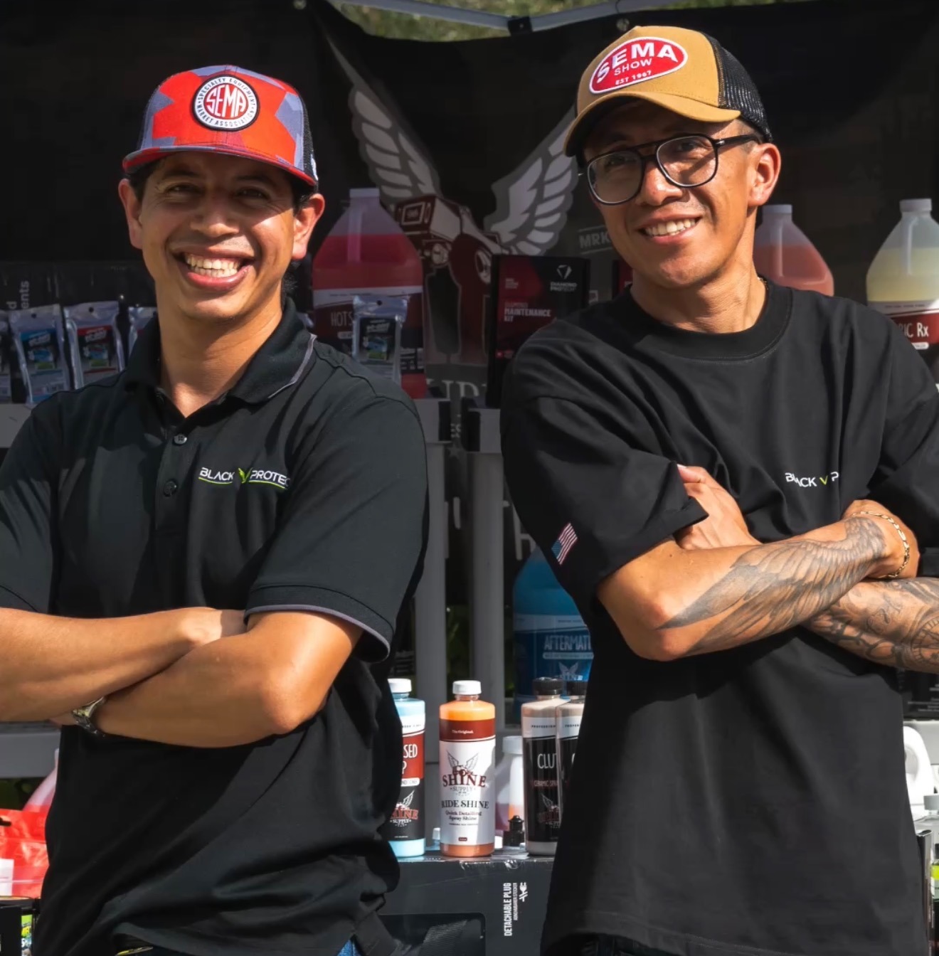 Jorge and Raul, family owners of Black V Protect Ceramic Coating & Auto Detailing in Orlando, FL